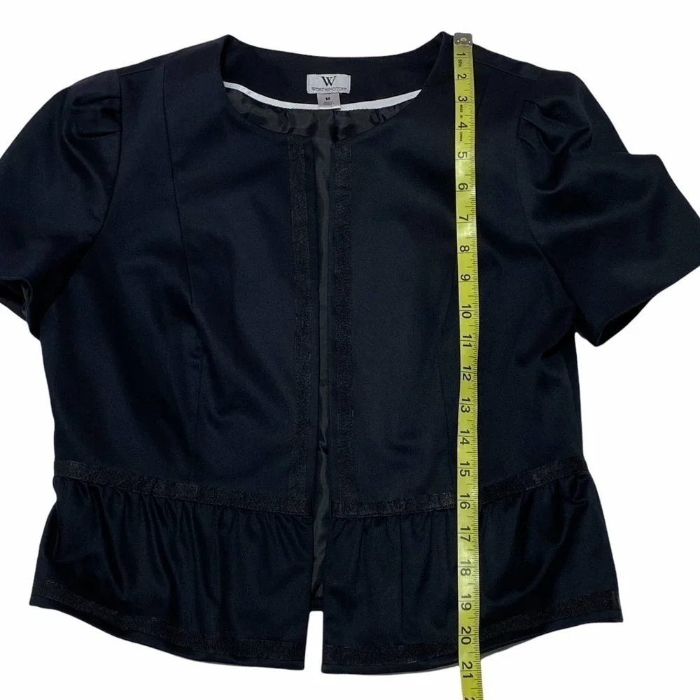 WORTHINGTON Black Embroidered Cardigan Sweater - Picture 6 of 11